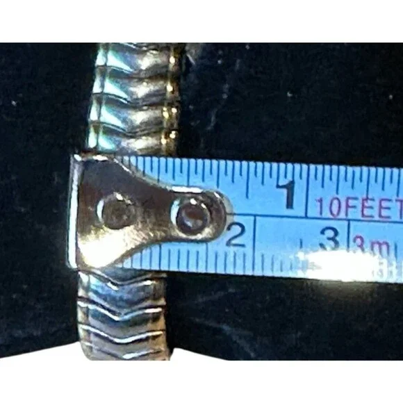 Timex watch women's elastic band Gold Silver Tones Circle Face classic casual - Picture 5 of 12